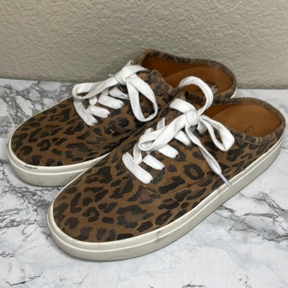 Lucky Brand Leopard Print Talani Casual Slip on‎ Sneaker 7.5